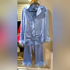 Nadine Merabi XL pajama set in light blue